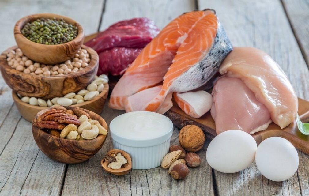 High products of animal and vegetable protein