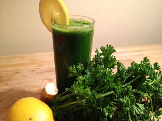 cocktail of parsley and aloe to increase efficiency